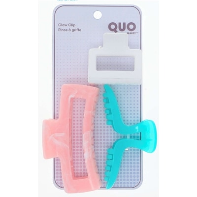 Quo Beauty 3pk Claw Clip Set Asst Pink 3 ea, $2.00/1ea