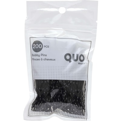 Quo Beauty Paquet de 200 pinces à cheveux noir 200 ea, 0,03 $/1ch