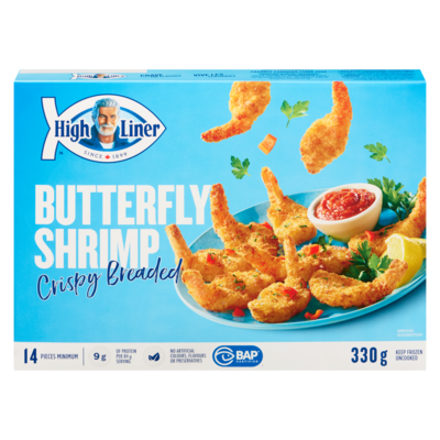 High Liner Crispy Breaded Butterfly Shrimp 330 g, $3.18/100g