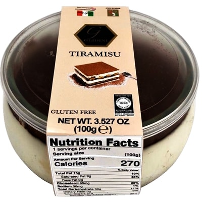 Glidini Gâteau tiramisu 100 g, 4,99 $/100g