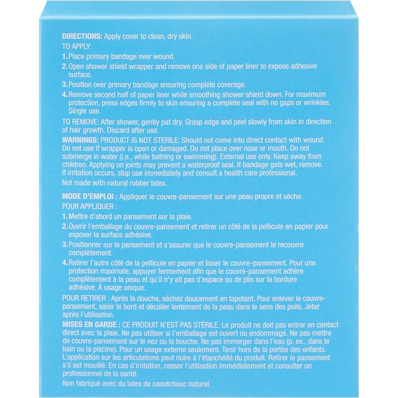 100% Waterproof Shower Shield 4 Transparent Covers