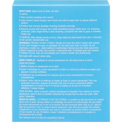 Couvre-pansements imperméables à 100 % et transparents, emballage de 4
