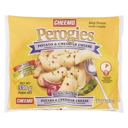 Cheemo Perogies Potato & Cheddar Cheese 330 g, $0.30/100g
