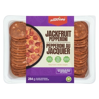 Plantropy Sliced Pepperoni Jackfruit Pepperoni 284 g, $4.75/100g