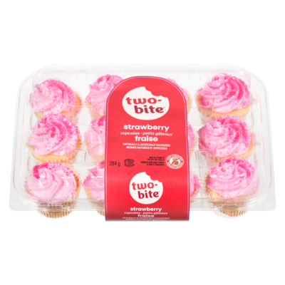two-bite Cupcakes Strawberry 284 g, $1.69/100g