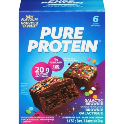 Pure Protein Gluten Free Bar Galactic Brownie Flavour 6x50.0 g, $4.16/100g