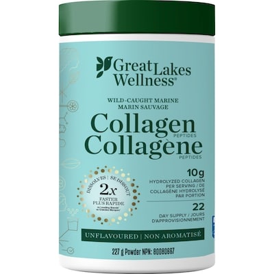 Great Lakes Marin Pur Peptides de Collagène 227 g, 22,02 $/100g