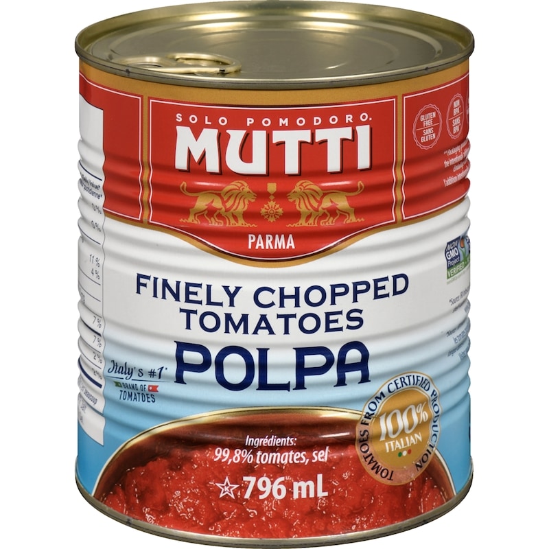 Finely Chopped Tomatoes Polpa