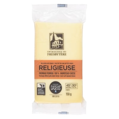 null Formage affiné à pâte demi-ferme religieuse 30% m.g. 150 g, 7,33 $/100g