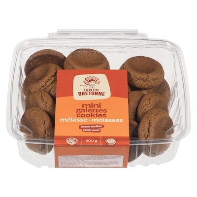 La Petite Bretonne Mini galettes mélasse format familial 500 g, 1,20 $/100g