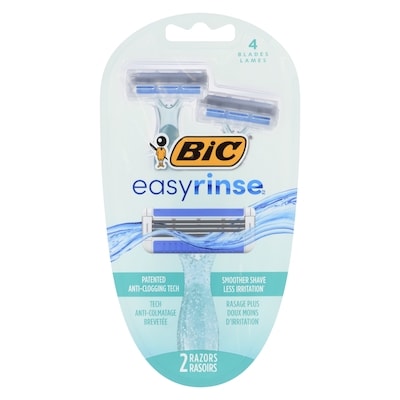 Bic Easyrinse Razors 4 Blades 2 ea, $4.75/1ea