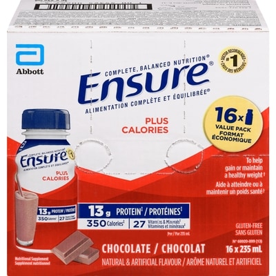 Ensure Plus Calories Nutritional Supplement Chocolate Value Pack 16x235.0 ml, $16.59/100ml