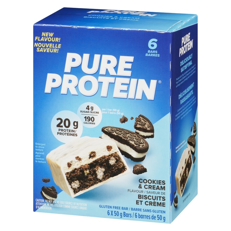 Gluten Free Bar Cookies & Cream Flavour