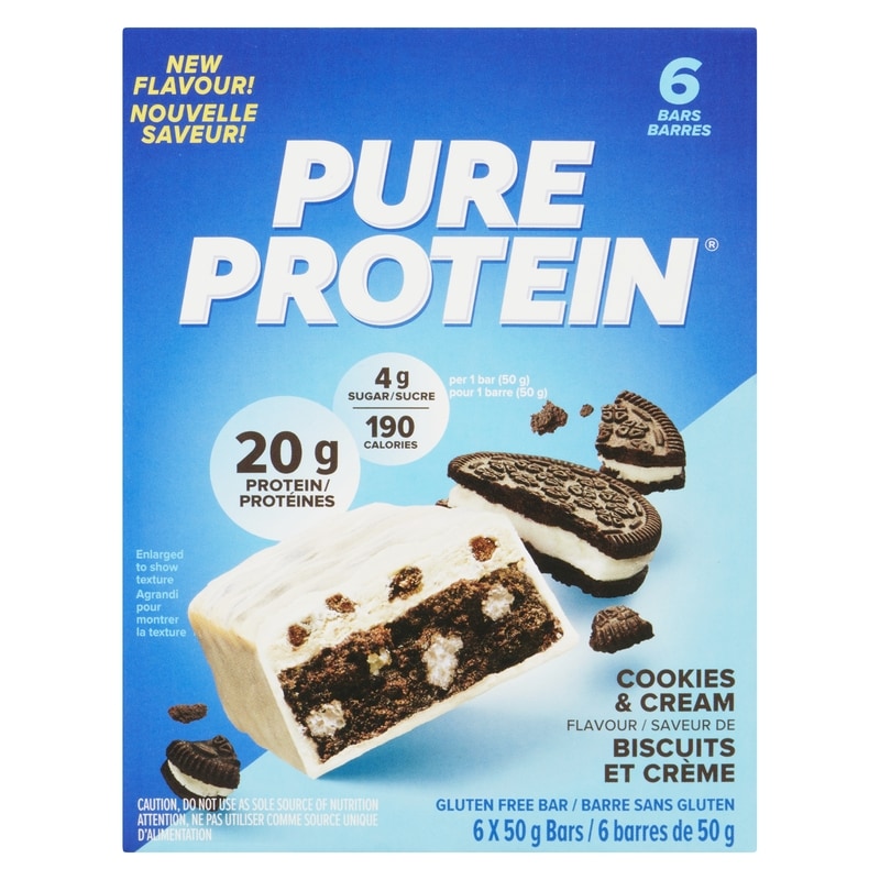 Gluten Free Bar Cookies & Cream Flavour