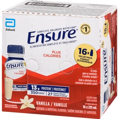 Plus calories supplément nutritionnel vanille format économique