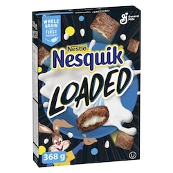 Nesquik Loaded Chocolate Breakfast Cereal, Vanilla Crème, Whole Grains