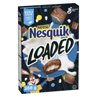 Nestlé Nesquik Loaded Chocolate Breakfast Cereal, Vanilla Crème, Whole Grains 368 g, $1.49/100g