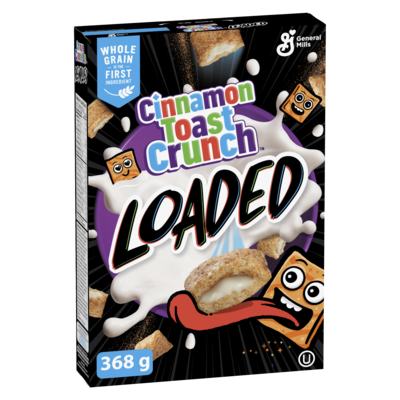 General Mills Cinnamon Loaded Breakfast Cereal, Vanilla Crème, Whole Grains and Real Cinnamon 368 g, $1.57/100g
