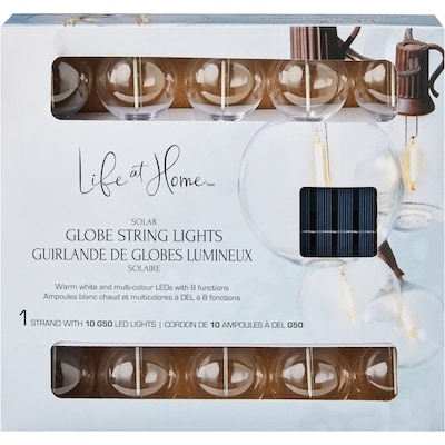 null Guirlande solaire de 10 globes lumineux 1 ea, 29,00 $/1ch