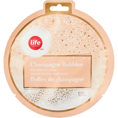 Life Brand Champagne Bubbles Renewing Sheet Mask 1 ea, $1.29/1ea