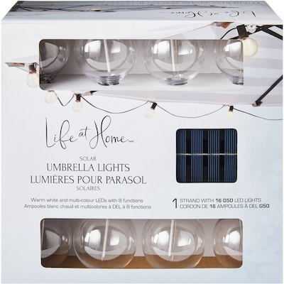Life at Home Lumières pour parasol solaires, 16 ampoules 1 ea, 39,00 $/1ch