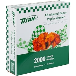 Titan Papier à carreaux vert 2000 ea, 0,02 $/1ch