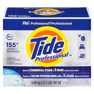 Tide Professional Commercial Powder Laundry Detergent, 155 loads, For Business Use 9.5 l, $0.49/100ml