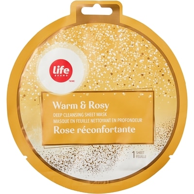 Life Brand Warm and Rosy Deep Cleansing Sheet Mask 1 ea, $1.29/1ea