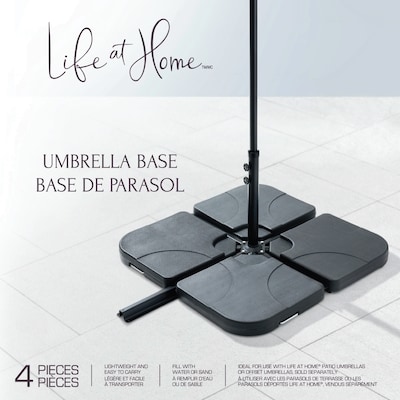Life at Home Base de parasol, 4 pièces 1 ea, 89,00 $/1ch