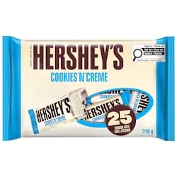 Hershey’s Barres de friandises cookies n crème, format collation 318 g, 1,89 $/100g