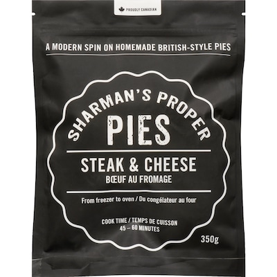 Sharman's Proper Pies Steak & Cheese 350 g, $3.71/100g