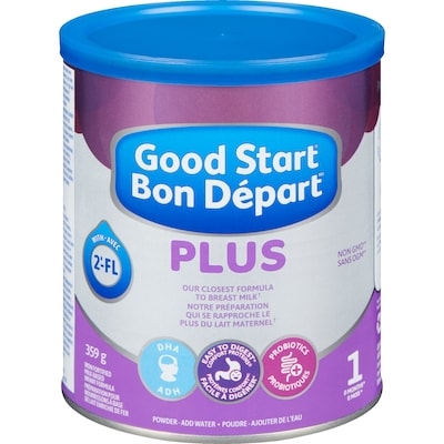 Nestlé Plus préparation pour nourrissons à base de lait enrichie de fer poudre 1 0 mois+ 359 g, 7,52 $/100g 3,41 $/1lb