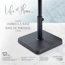 Life at Home Base de parasol carrée 1 ea, 39,00 $/1ch