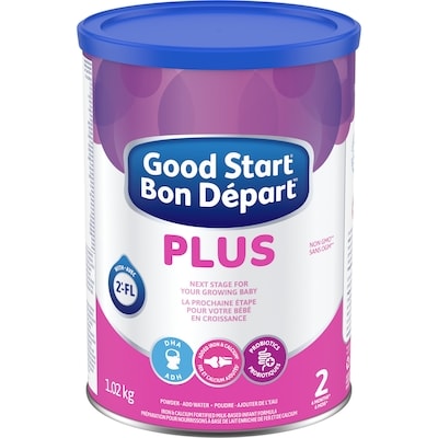 Nestlé Plus préparation pour nourrissons à base de lait enrichie de fer et de calcium poudre 2 6 mois+ 1020 g, 5,59 $/100g 2,54 $/1lb