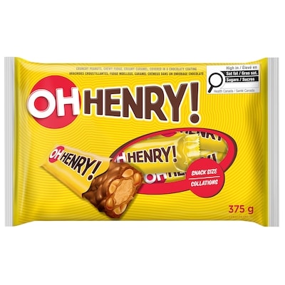 Oh Henry! Snack Size 375 g, $2.66/100g