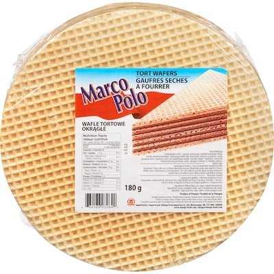 Marco-Polo Tort Wafers 180 g, $3.49/100g