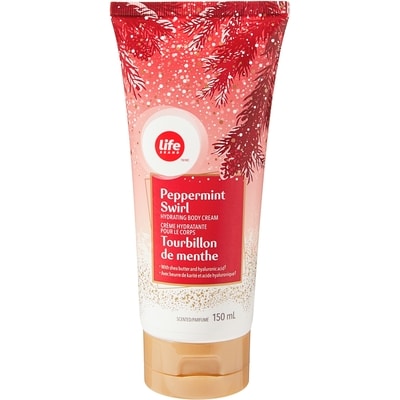 Life Brand Peppermint Swirl Hydrating Body Cream 150 ml, $4.00/100ml