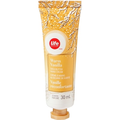 Life Brand Warm Vanilla Scented Shea Butter Hand Cream 30 ml, $4.30/100ml