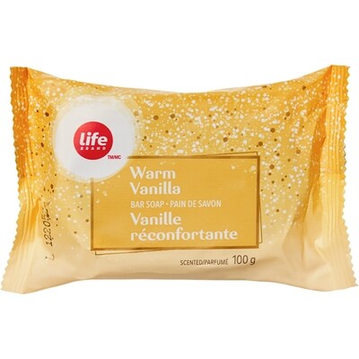 Life Pain de savon parfumé, vanille réconfortante 100 g, 1,29 $/100g