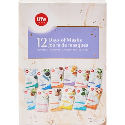 Life Brand 12 Days of Masks Advent Calendar 1 ea, $15.00/1ea