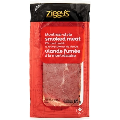 Ziggy’s Viande fumée à la montréalaise 175 g, 2,29 $/100g