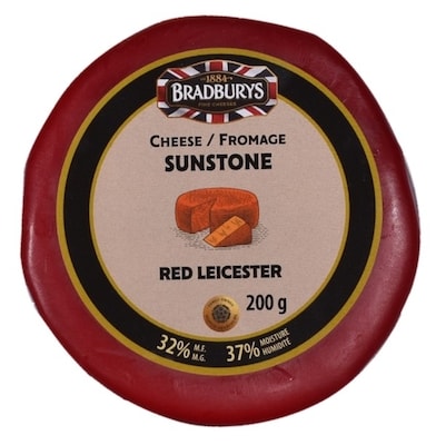 BRADBURYS CHEESE Bradburys Sunstone Cheese, Red Leicester 200 g, $3.50/100g