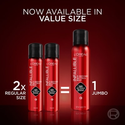 L'Oreal Paris Infallible 3-Second Setting Mist 75 ml, $26.39/100ml