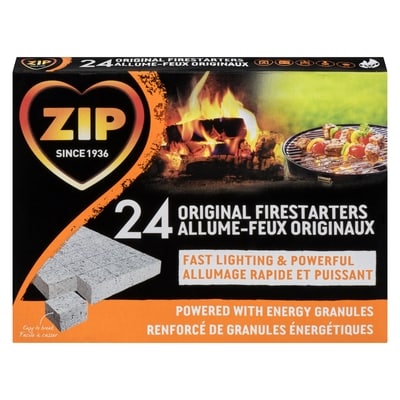 Zip Original Firestarters 24 ea, $0.25/1ea