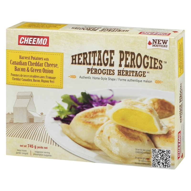 Heritage Perogies Harvest Potatoes With Canadian Cheddar Cheese, Bacon & Green Onion