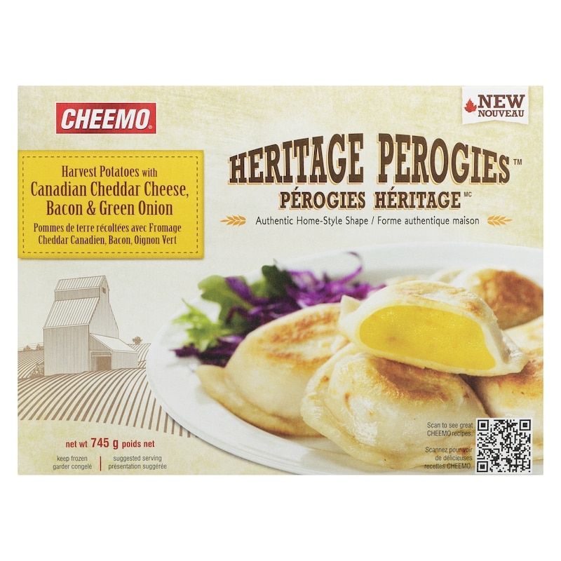 Heritage Perogies Harvest Potatoes With Canadian Cheddar Cheese, Bacon & Green Onion