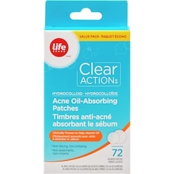Hydrocolloid Acne Oil-Absorbing 72 Assorted Patches Value Pack