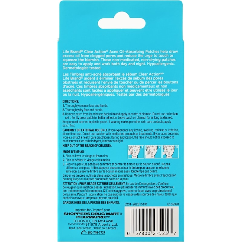 Hydrocolloid Acne Oil-Absorbing 72 Assorted Patches Value Pack