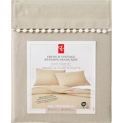 King French Vintage Duvet Cover 3 Piece Set