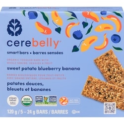 Cerebelly Smart Bars, Sweet Potato Blueberry Banana 120 g, $5.83/100g